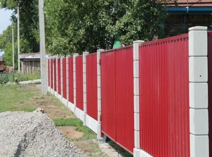 Забор из профнастила в Санкт-Петербурге